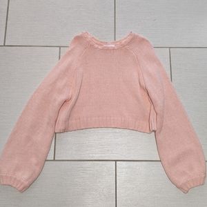 Large pick sweater
